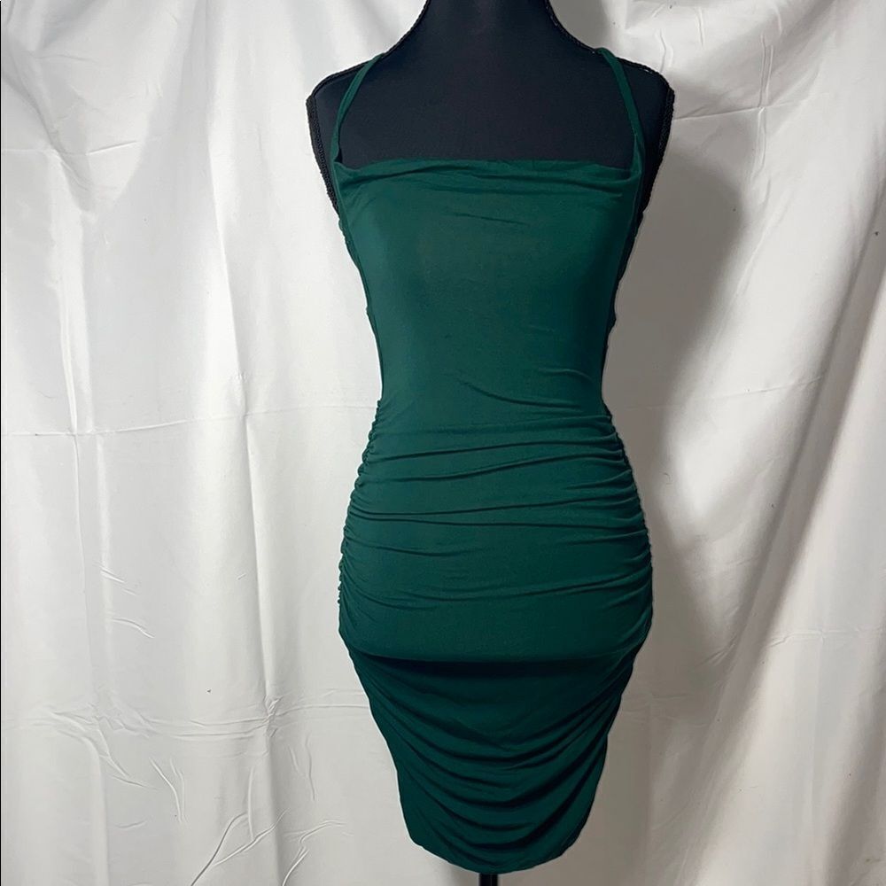 SHEIN Elegant Green Women's Dress